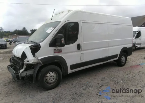 2019 Ram Promaster 2500 High Roof 159 Wb из США, поврежденный, VIN 3C6TRVDG7KE557772